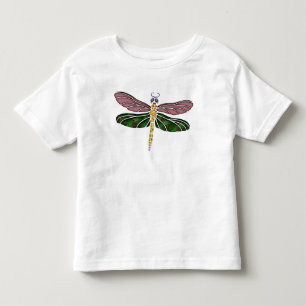 Abalone Shell & Stained Glass Dragonfly Toddler T-Shirt