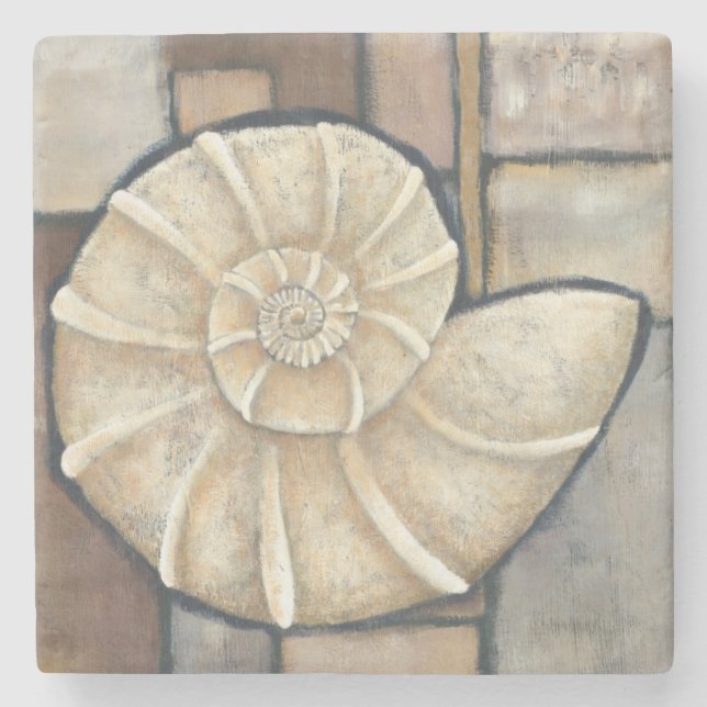 Abalone Shell Stone Coaster (Front)
