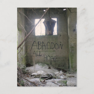 Abandon All Hope Postcard