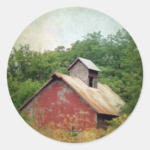 Abandoned and Overgrown Classic Round Sticker