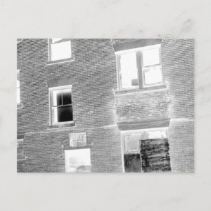 Abandoned Apartment For Rent - negative Postcard