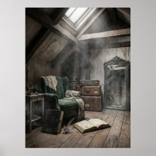 Abandoned Attic Sanctuary Mood Poster