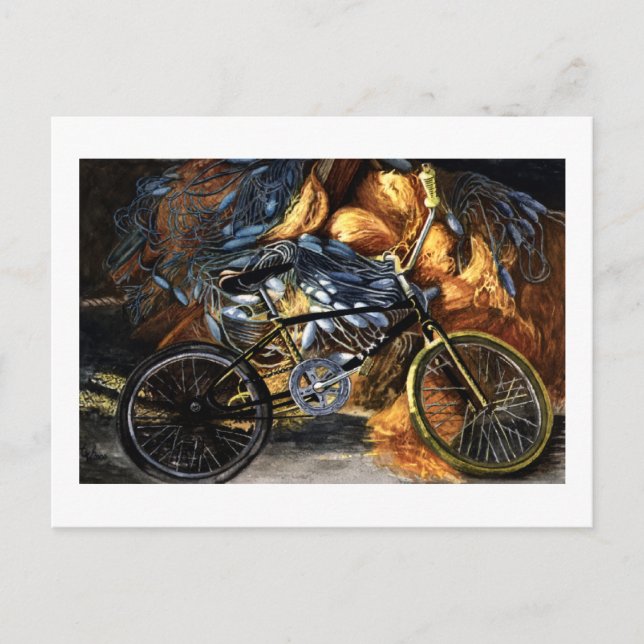 Abandoned Bicycle Postcard (Front)