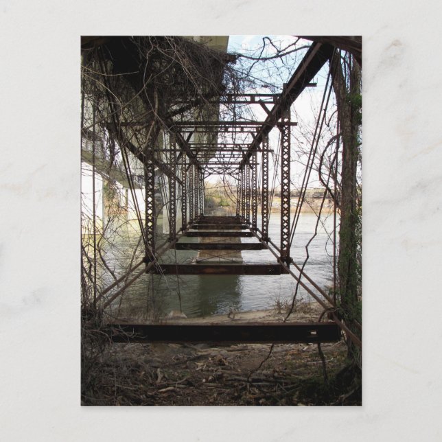 Abandoned bridge on Belle Isle Postcard (Front)