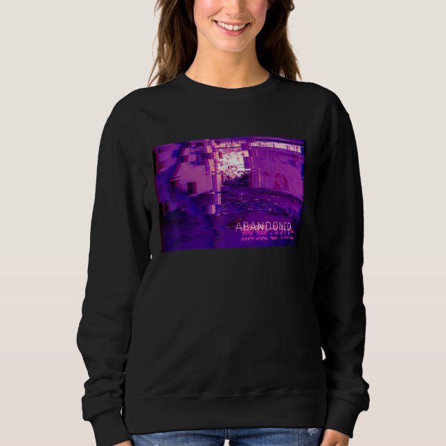 Abandoned Building Aesthetic Vaporwave Sweatshirt (Front)