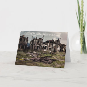 Abandoned Buildings Post Apocalypse Card