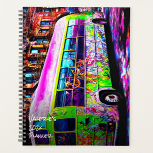 Abandoned Bus Street Art Planner