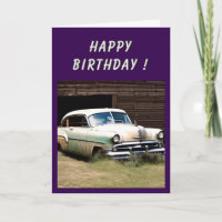 Abandoned Car 1950s Birthday
