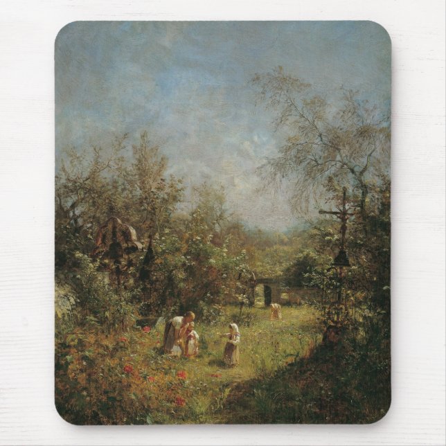 Abandoned Cemetery in Goisern Mouse Pad (Front)