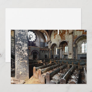 Abandoned Church Holiday Card