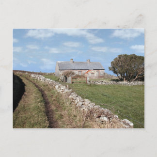 abandoned cottage postcard