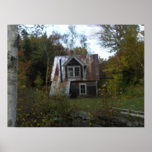 abandoned cottage poster