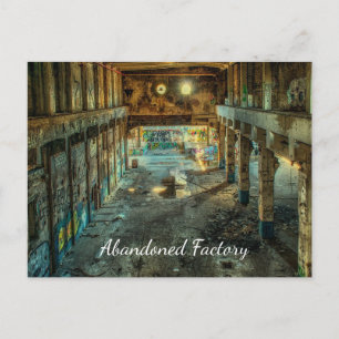 Abandoned Factory Decay Postcard