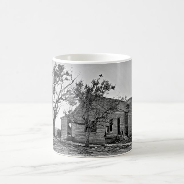 Abandoned farm on coffee mug (Center)