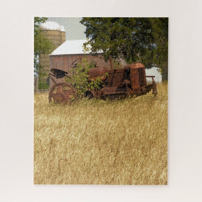 Abandoned Farm Tractor - 16x20 - 520 pcs. Jigsaw Puzzle (Vertical)