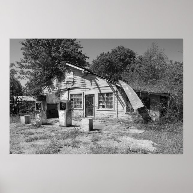 Abandoned Gas Station Poster (Front)