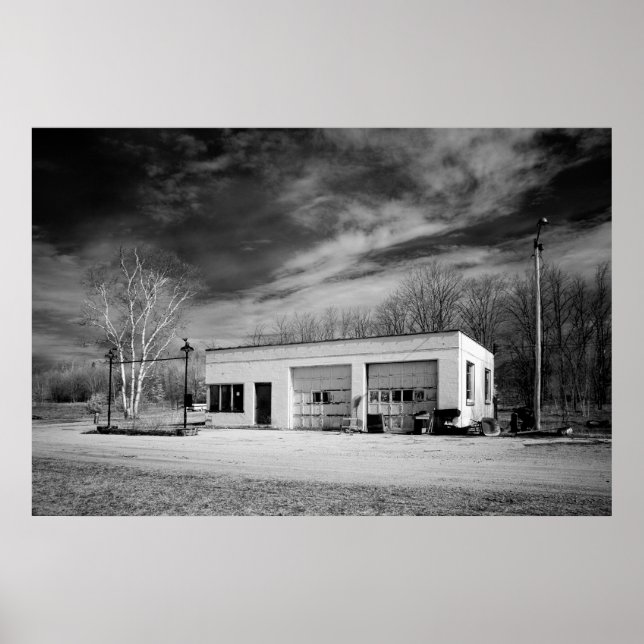 Abandoned Gas Station Poster (Front)