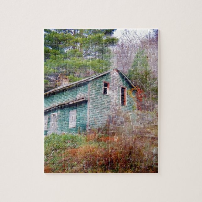Abandoned House and Truck Digital Art Jigsaw Puzzle (Vertical)