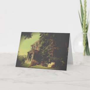 Abandoned House Furniture Included Card
