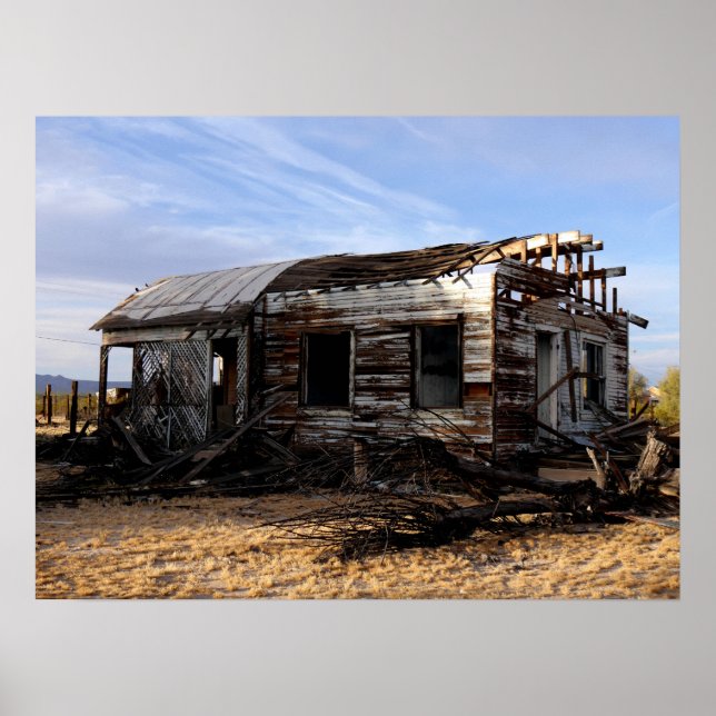 Abandoned House In Kelso California Poster (Front)