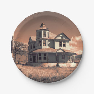 Abandoned House Paper Plate