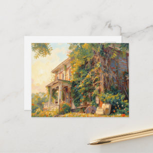 Abandoned House with the furniture included Postcard