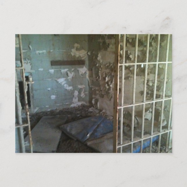 Abandoned Jail cell Postcard (Front)