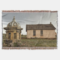 Abandoned Landscape Throw Blanket