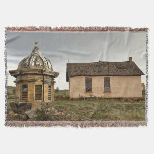 Abandoned Landscape Throw Blanket