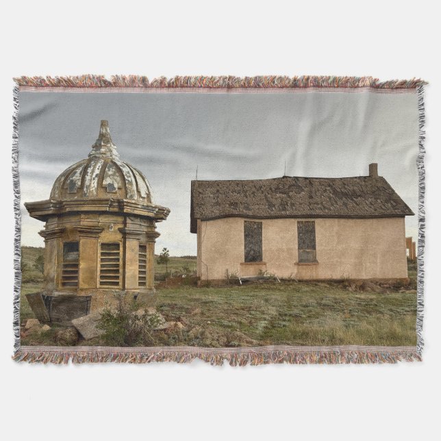 Abandoned Landscape Throw Blanket (Front)