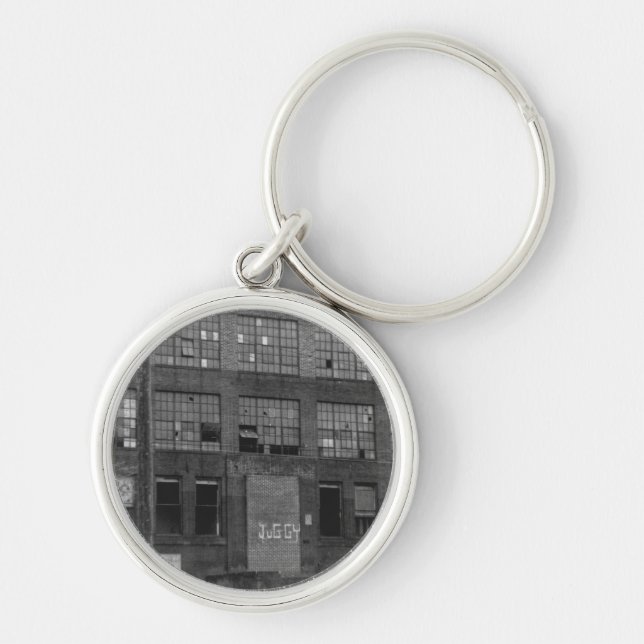 Abandoned Manufacturing Building Key Ring (Front)