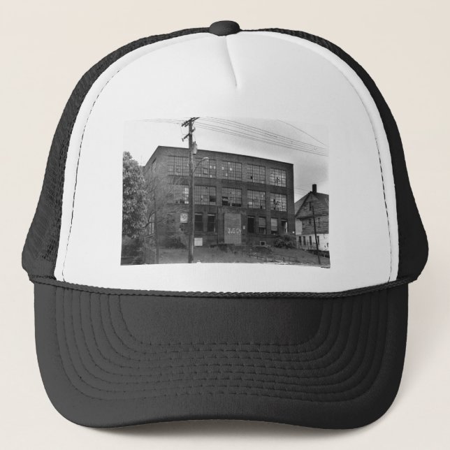 Abandoned Manufacturing Building Trucker Hat (Front)