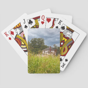 Abandoned Old House Photograph Playing Cards