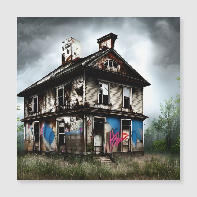 Abandoned Old House Spray Paint Graffiti (Front)