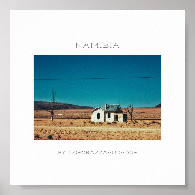 Abandoned Old Train Station in Namibia Poster (Front)