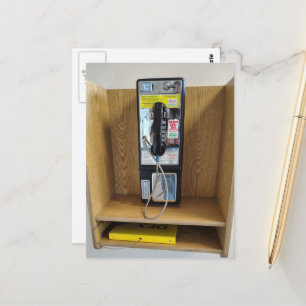 Abandoned Payphone Liminal Space Photography Postcard