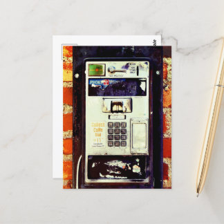 Abandoned Payphone Postcard
