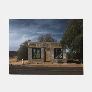 Abandoned Post Office in Kelso California Doormat