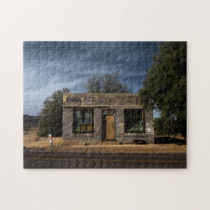 Abandoned Post Office in Kelso California Jigsaw Puzzle