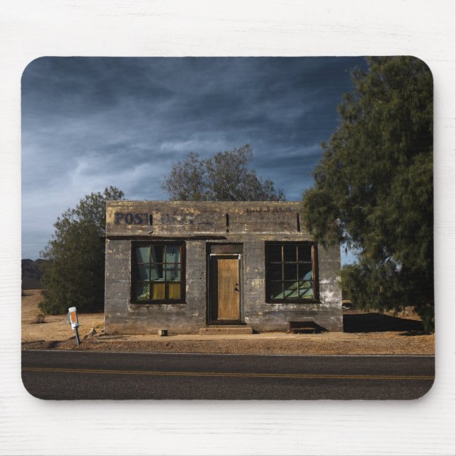 Abandoned Post Office in Kelso California Mouse Pad (Front)