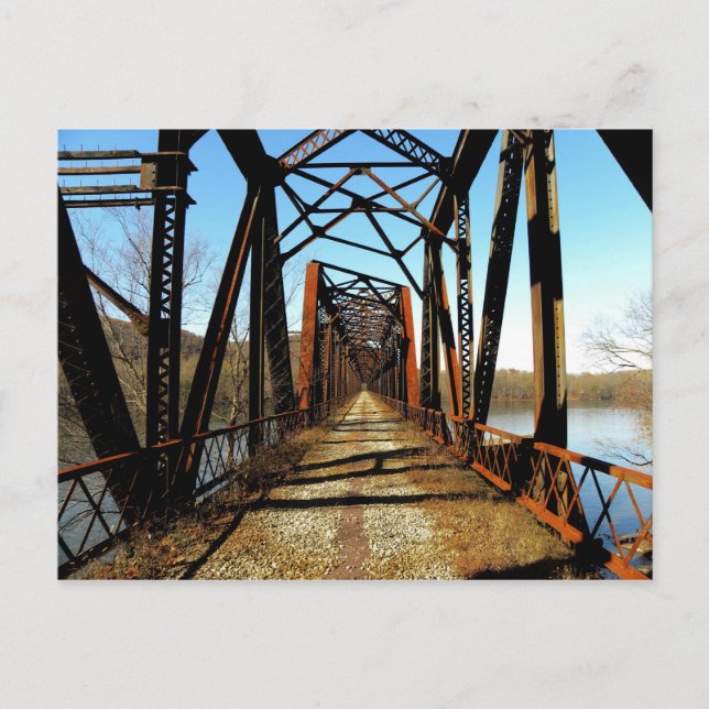 Abandoned RR Bridge Postcard (Front)