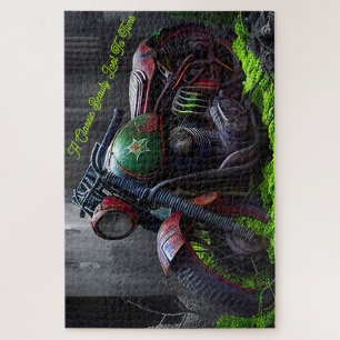 Abandoned, Rusting Motorcycle Left to Decay Jigsaw Puzzle