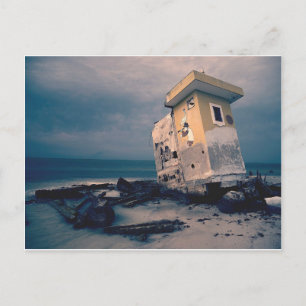 Abandoned Seaside Structure Postcard