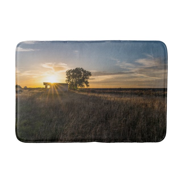 Abandoned Shed Colorado Sunset Bath Mat (Front)