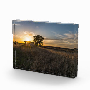 Abandoned Shed Colorado Sunset Photo Block