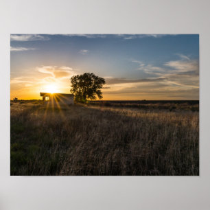 Abandoned Shed Colorado Sunset Poster