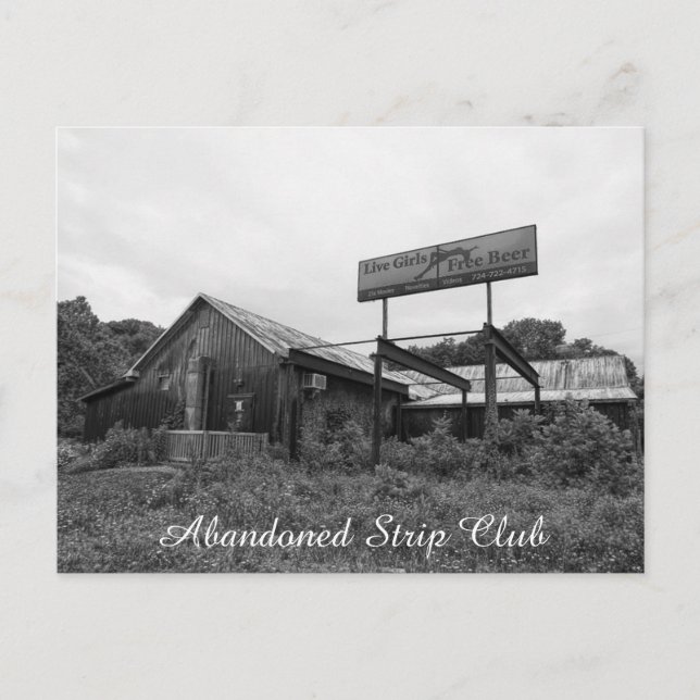 Abandoned Strip Club Postcard (Front)
