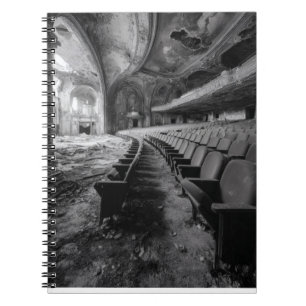 Abandoned Theater Decay Aesthetic Notebook