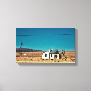 Abandoned Train Station in Namibia Canvas Print