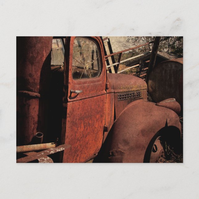 Abandoned Truck Postcard (Front)